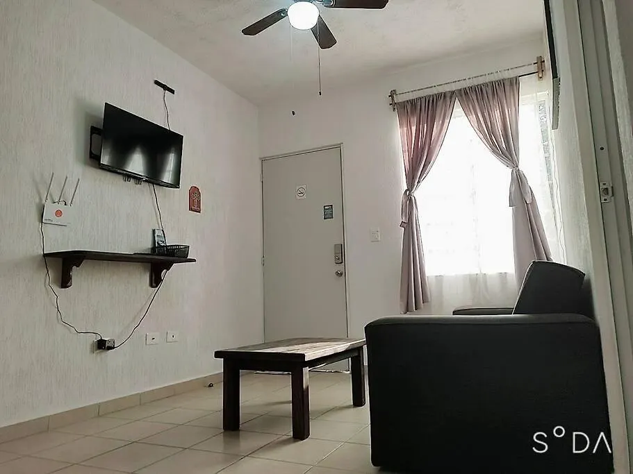 Depa Colibri Cancun, A/A Y Wi-Fi, En Planta Baja. Apartment Mexico